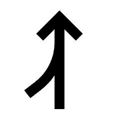 Ramp Right Icon from Sharp Line - Streamline Material Set