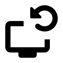 Reset Tv Fill Icon from Rounded Fill - Material Pro Set