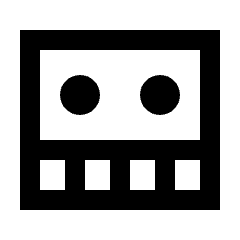 Robot Icon from Sharp Line - Streamline Material Set