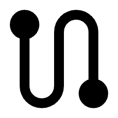 Route Fill Icon from Rounded Fill - Streamline Material Set