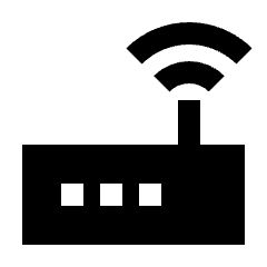 Router Fill Icon from Sharp Fill - Streamline Material Set