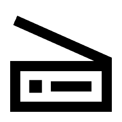 Scanner Icon from Sharp Line - Streamline Material Set