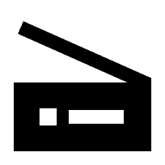Scanner Fill Icon from Sharp Fill - Streamline Material Set