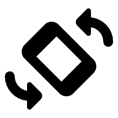 Screen Rotation Fill Icon from Rounded Fill - Streamline Material Set