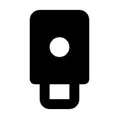 Security Key Fill Icon from Rounded Fill - Material Pro Set