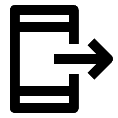 Send To Mobile Icon from Outlined Line - Streamline Material Set