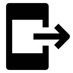 Send To Mobile Fill Icon from Outlined Fill - Streamline Material Set