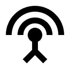 Settings Input Antenna Icon from Sharp Line - Streamline Material Set