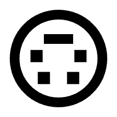 Settings Input Svideo Icon from Sharp Line - Streamline Material Set