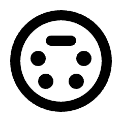 Settings Input Svideo Icon from Rounded Line - Streamline Material Set
