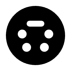 Settings Input Svideo Fill Icon from Rounded Fill - Streamline Material Set