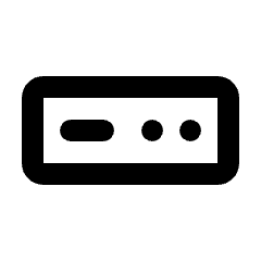 Settop Component Icon from Rounded Line - Material Pro Set