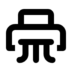 Shredder Icon from Rounded Line - Material Pro Set