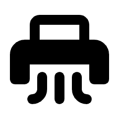 Shredder Fill Icon from Rounded Fill - Streamline Material Set