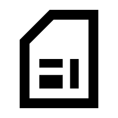 Sim Card Icon from Sharp Line - Streamline Material Set