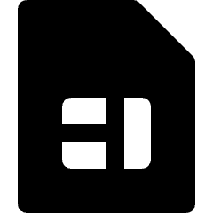 Sim Card Icon from Nova Solid Set
