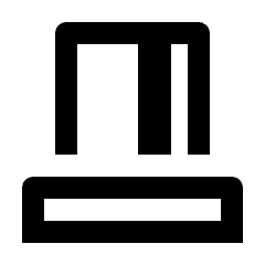 Smart Card Reader Icon from Outlined Line - Material Pro Set