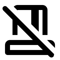 Smart Card Reader Off Icon from Rounded Line - Streamline Material Set