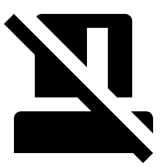 Smart Card Reader Off Fill Icon from Outlined Fill - Material Pro Set