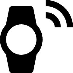 Smart Watch Wrist Icon from Nova Solid Set