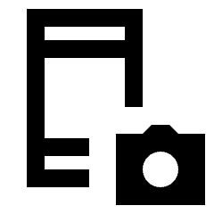 Smartphone Camera Icon from Sharp Line - Streamline Material Set