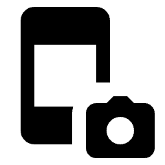 Smartphone Camera Fill Icon from Rounded Fill - Streamline Material Set