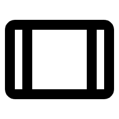 Tablet Icon from Rounded Line - Streamline Material Set