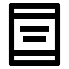 Tablet Alt Icon from Outlined Line - Streamline Material Set