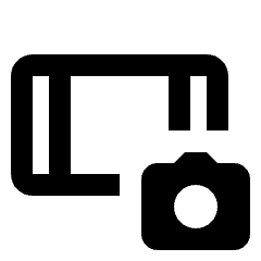 Tablet Camera Icon from Rounded Line - Material Pro Set