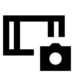 Tablet Camera Icon from Sharp Line - Material Pro Set