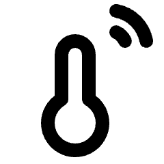 Thermostat Wireless Icon from Rounded Line - Material Pro Set