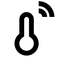Thermostat Wireless Icon from Sharp Line - Material Pro Set