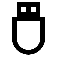 Thumbdrive Icon from Sharp Line - Material Pro Set