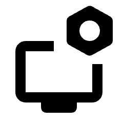Tv Options Input Settings Alt Icon from Rounded Line - Material Pro Set