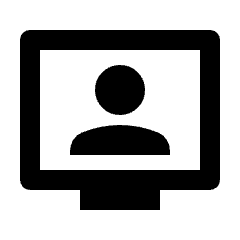 Tv Signin Icon from Outlined Line - Streamline Material Set