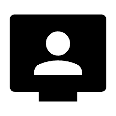 Tv Signin Fill Icon from Outlined Fill - Streamline Material Set