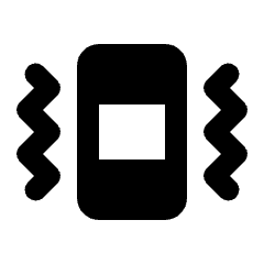 Vibration Fill Icon from Rounded Fill - Streamline Material Set