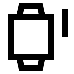 Watch Button Press Alt Icon from Sharp Line - Streamline Material Set