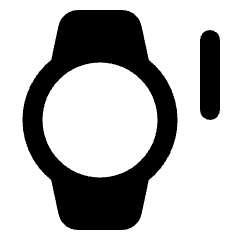 Watch Button Press Fill Icon from Rounded Fill - Streamline Material Set