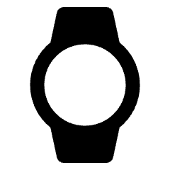 Watch Fill Icon from Outlined Fill - Streamline Material Icons Set