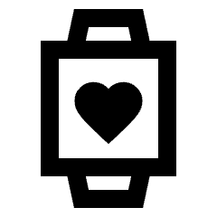 Watch Heartrate Alt Icon from Sharp Line - Material Pro Set