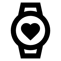 Watch Heartrate Icon from Sharp Line - Material Pro Set