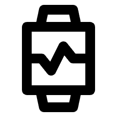 Watch Pulse Alt Icon from Outlined Line - Material Pro Set