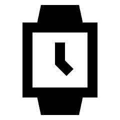 Watch Time Alt Fill Icon from Sharp Fill - Streamline Material Set