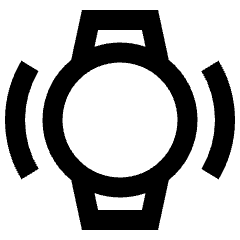 Watch Vibration Icon from Sharp Line - Material Pro Set