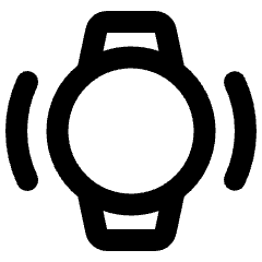 Watch Vibration Icon from Rounded Line - Material Pro Set