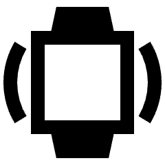 Watch Vibration Alt Fill Icon from Sharp Fill - Streamline Material Set