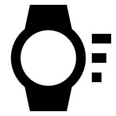 Watch Wake Fill Icon from Sharp Fill - Streamline Material Set