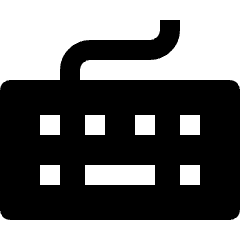 Wired Keyboard Icon from Nova Solid Set
