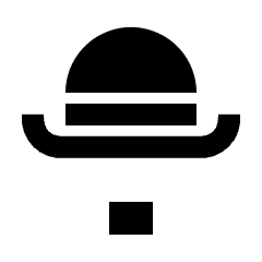 Hat Chalie Chaplin Icon from Nova Solid Set